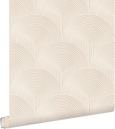 ESTAhome behang 3D-motief beige - 50 x 900 cm - 131100