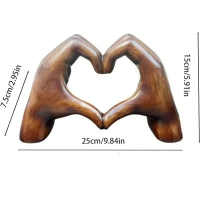 Vingergebaar Beeldje Sculptuur Sierlijk Abstract Hand Liefdesgebaar Standbeeld Beeldjes Bruiloft Gelegenheid Huis Bureau Sierlijk Hars Hand