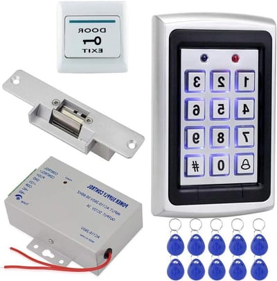 Toegangscontrole Systeem - Deur Beveiliging Kit - Veilige Toegang Creëren - 1000 Gebruikers Capaciteit - Set van 5 - Metaal