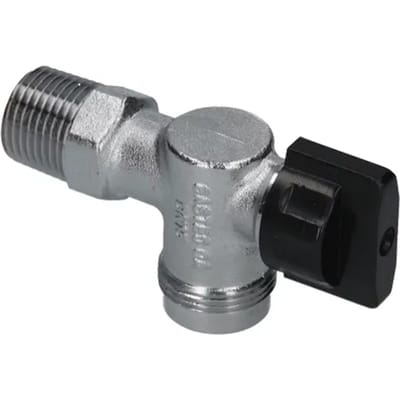 Sanivesk Kogelkraan Gas Haaks M24 X 1/2"m Chroom Vlinder