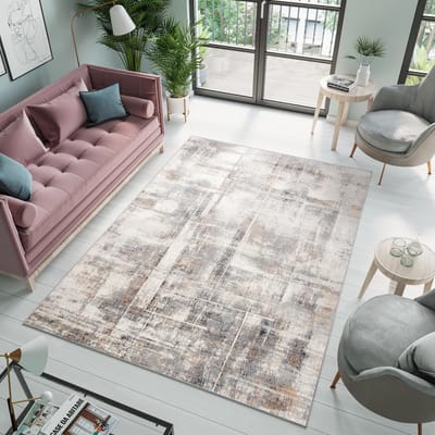 Tapiso Valley Vloerkleed Vintage Grijs Modern Woonkamer Tapijt Maat- 80x150