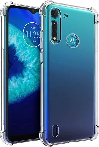 Hoesje Geschikt voor: Motorola Moto G8 Power Lite - Anti Shock Silicone Bumper - Transparant