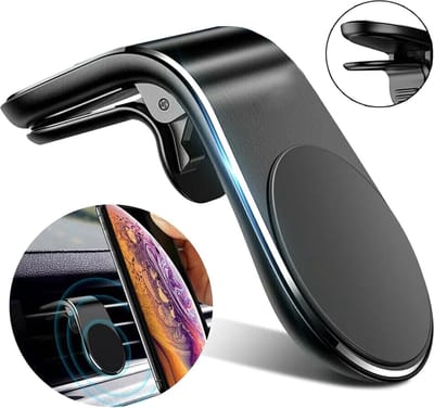 Krachtiger Magnetische Telefoonhouder Voor Ventilatierooster Auto I Magneet Smartphonehouder I Universeel I Zwart