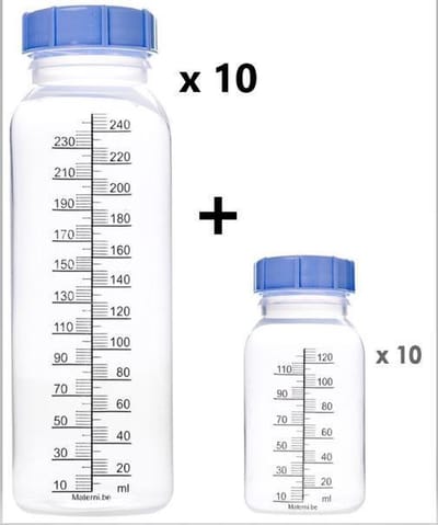 20 Materni Home Bewaar flessen 10 x 120 ml + 10 x 240 ml = 20 flessen
