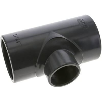 PVC T-Adapter Lijmmof 75 tot 50mm