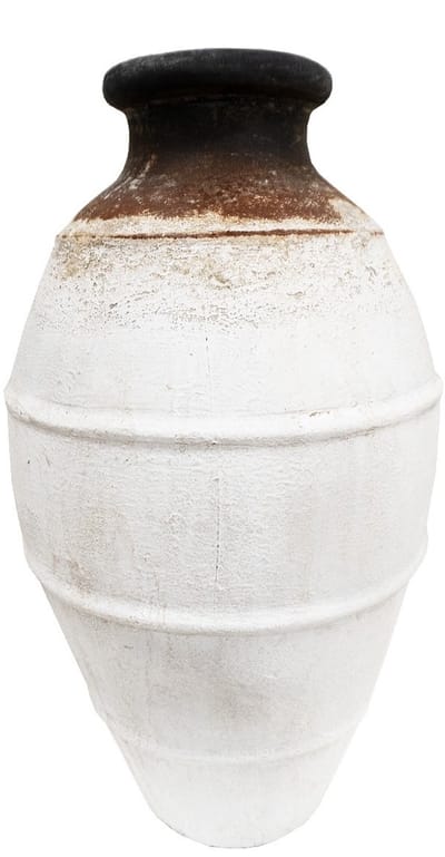Vaas Boho Garis Wit