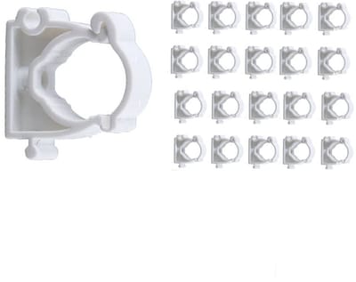 Dailygoods- Pijpklemmen 20 stuks - 32 mm - PVC - Slijtvast - Eenvoudig te installeren - Ruimtebesparend - Temperatuurbestendig - Buisklem