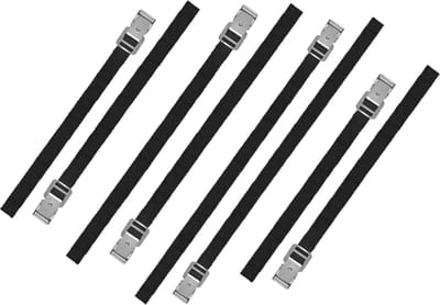 Voordeelset van 8x stuks caravan/camper fietsen spanbanden 50/75/100 cm - Super handige vastmaak bandjes