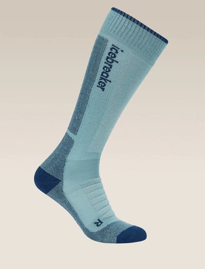 Icebreaker Dames skisokken Medium Cushion Blauw