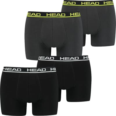 HEAD Heren Boxershorts HEAD BASIC BOXER 4er Pack Veelkleurig S