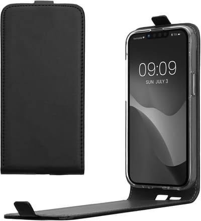 kwmobile hoesje geschikt voor Apple iPhone 17e / iPhone 16e - Flip cover met magnetische sluiting in zwart