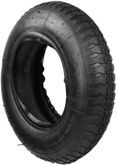 Banden met binnenband - Kruiwagenwiel - Tuin en werk - Anti-lek - 3.50-8 2PR - Zwart