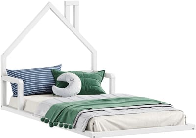 Vloerbed ELOA 90 x 200 cm - Wit