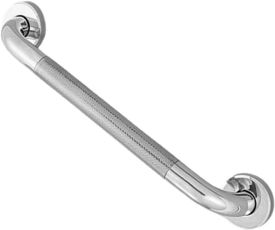 Badkamer Veiligheidssteun - Antislip Handgreep - Ouderen Helpen - Roestvrijstaal Ontwerp - 40cm Lengte - Zilver