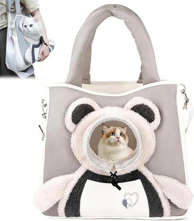 Draagbare Hondentas - Reistas Kat - Veilig Vervoer - Ademend Mesh - 35 cm - Wit
