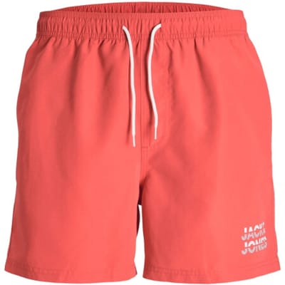 Jack & Jones Heren Zwemshort JPSTKAIKO Hot Coral - Maat XL