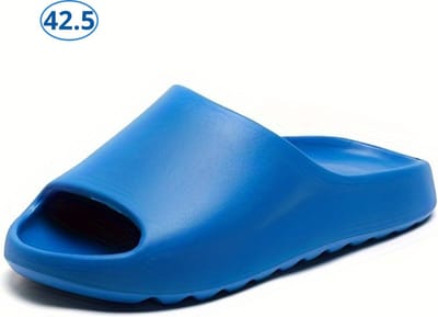 Bovista Comfortabele Slippers - Badslippers - Teenslippers - Anti-Slip Slides - Flip Flops - Stevig Voetbed - Blauw - Maat 42.5