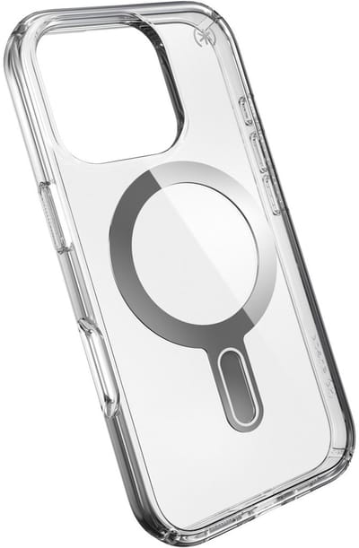 Speck hoesje geschikt voor Apple iPhone 16 Pro - Slank - Kristalhelder - Valbescherming gecertificeerd tot 4 meter - Microban Antibacterieel - Presidio Perfect Clear lijn - Transparant