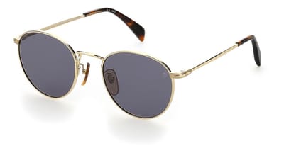 David Beckham Zonnebril 1005/s Heren Cat.3 Rond Rvs Goud/grijs