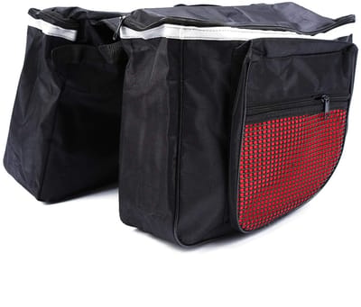 Dailygoods- Fietstas Grote Capaciteit - Dubbel Waterdicht - Reflecterende Strips - Draagbeugel - Geschikt voor Alle Fietsen - 600D Stof - Fietsbagage