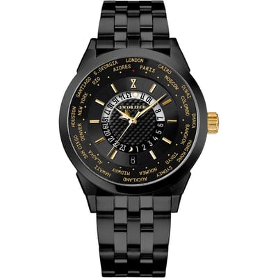 Jacob Zech - Heren Horloge New York City - Zwart