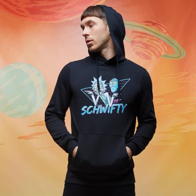 Rick and Morty Get Schwifty hoodie - Zwart - L