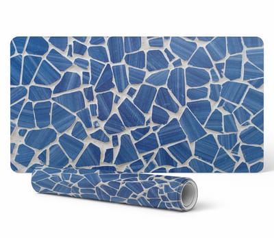 Antislip muis- en toetsenbordmat, mozaïek van fragmenten, 90x45 cm
