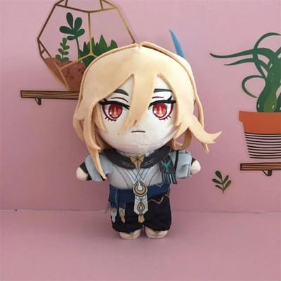 Anime Kaveh Cosplay Peluche Jouet Genshin Impact Mignon Doux Oreiller Rempli Cadeau 20cm 20cm beige
