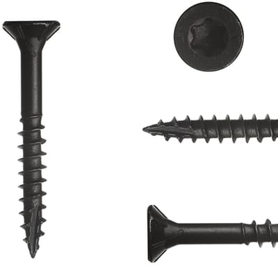 Wovar Zwarte Schroeven Verzinkt 5 x 40 mm Torx 20 met Snijpunt | 50 Stuks | Houtschroeven