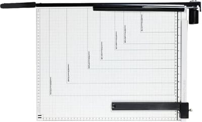 Papiersnijder - Briefsnijder snijmachine - Kantoor hobby - Veilig magnetisch slot - A4 formaat - Wit staal