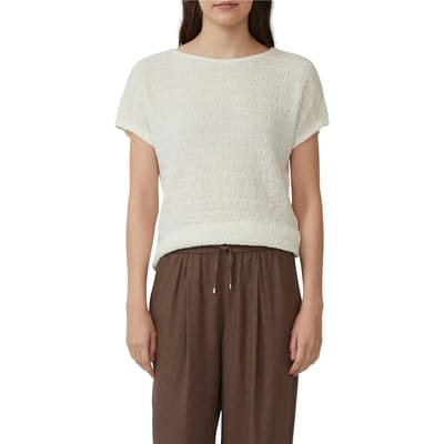 s.Oliver T-shirts Offwhite Größe: 46 | Hemden Outlet | Damen | Weiß