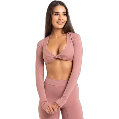 Dames lange mouwen top Gym Glamour Shrug Glow