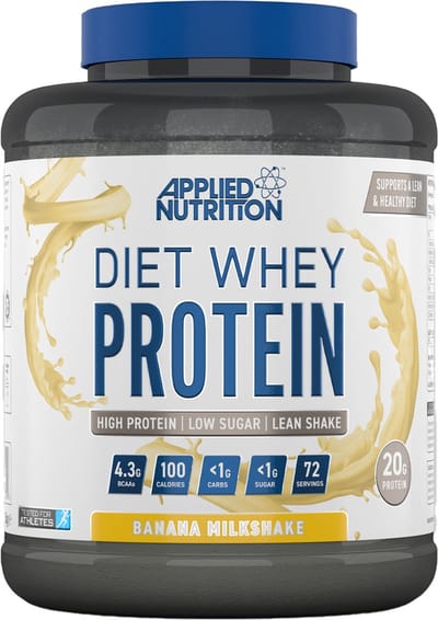 Diet Whey (Banana Milkshake - 1800 gram) - APPLIED NUTRITION - Eiwitshake - Whey Protein - Eiwitpoeder - Sportvoeding