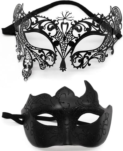 Venetiaans Masker Set voor Feestjes, Bruiloften, Carnaval en Podiumoptredens - Perfect voor Mode en Verkleedpartijen