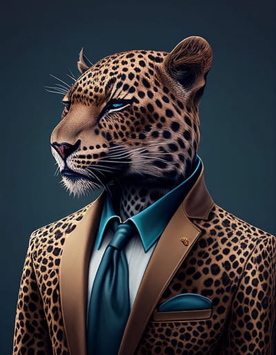 AI - Woondecoratie - Poster - Dieren - Tijger - Pak - 29 - 70 x 100 cm
