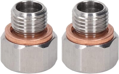 Montageadapter 1/8 Inch NPT Vrouwelijk naar M12x1.25 Mannelijk van Aluminium Legering voor Auto's, Ideaal voor Verbindingen en Aanpassingen