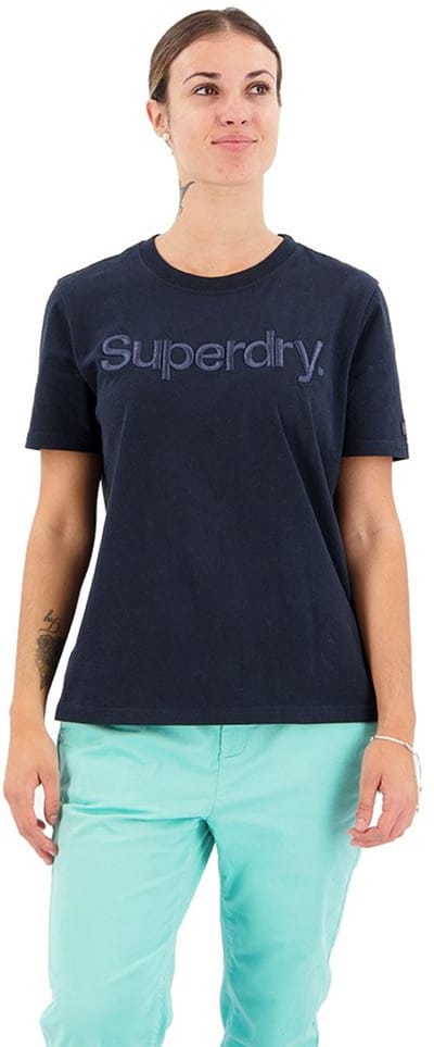 Superdry - Tonal T-shirt met geborduurd logo - Dames - T-shirts