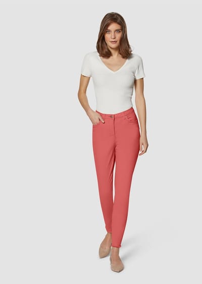MADELEINE Jeans Jeans met fijne franjezoom