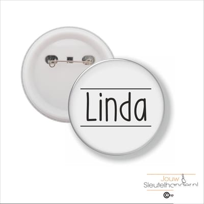 Button Met Speld 58 MM - Linda