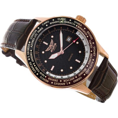 Aviator - Heren Horloge F-Series Pilot AVAW9494 - Bruin