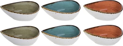 Cosy & Trendy Dipschaaltjes - druppelvorm - Brisbane 12 x 7 cm - 6 Stuks 1480498-66