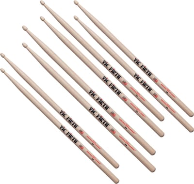 Vic Firth 5A promopack - Voordeelpack; 3 paar + 1 paar gratis!
