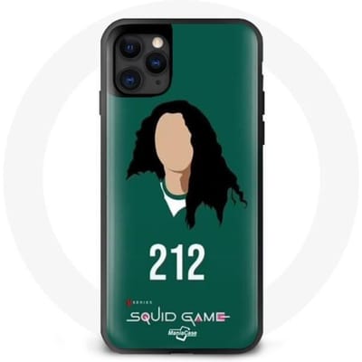 Coque - Maniacase - Iphone 11 - Squid Game Han Mi Nyeo No 212 - Silicone - Souple noir
