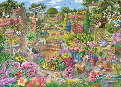 Gibsons - Garden in Bloom (door Janice Daughters) - 1000 stukjes 68×49cm (b×h) - Legpuzzel voor volwassenen