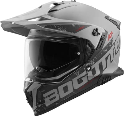 Bogotto FG-601 Duo Grijs Fiberglas Enduro Helm - Helm
