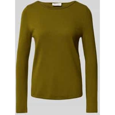 Regular fit gebreide pullover van scheerwolmix