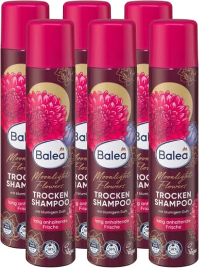 Balea Droogshampoo Moonlight Flowers - VOORDEELVERPAKKING | 6x200ml | Fris en Fruitig