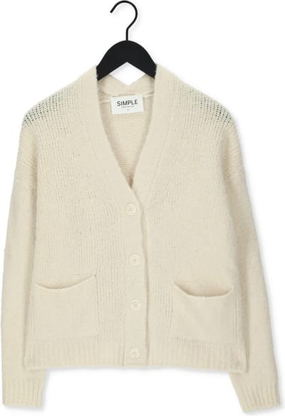 Simple Lesley Truien & vesten Dames - Sweater - Hoodie - Vest- Creme - Maat M