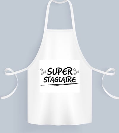 Akyol - super stagiare Keukenschort - Stagiair - stagiaire - werk - afscheidscadeau - verjaardagscadeau - kado - 82 bij 71 cm