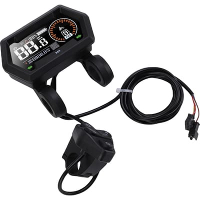 Elektrische Scooter LCD Display 24V 36V 48V Elektrische Fiets LCD Bedieningspaneel Kleurenscherm met SM Draadverbinding black